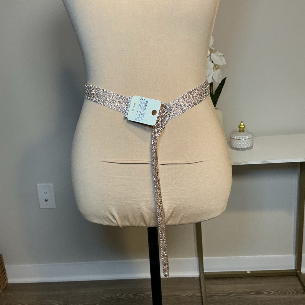 Sparkling rose golden Rhinestone Belt - Picture 2 of 4